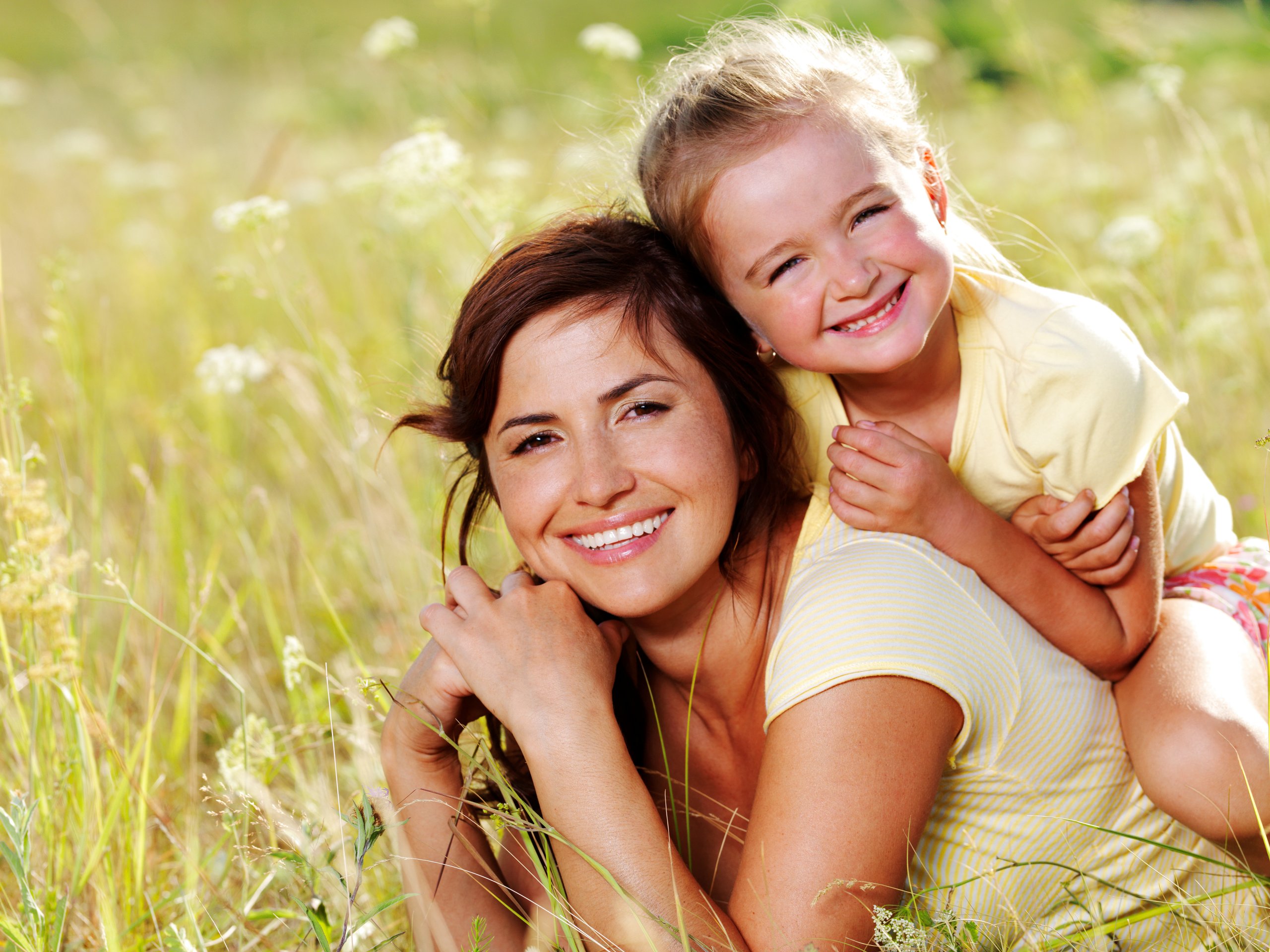 Mother with daughter