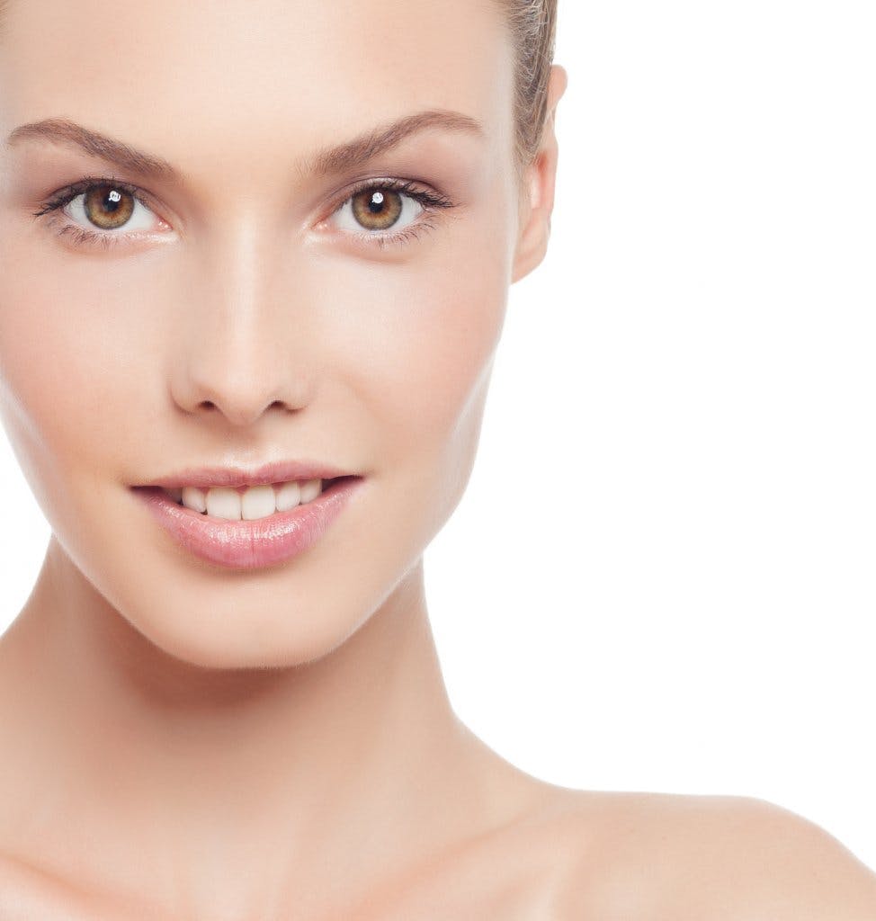 Woman smiling