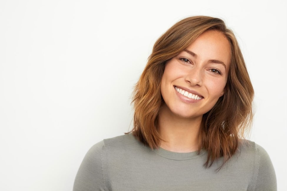 woman smiling