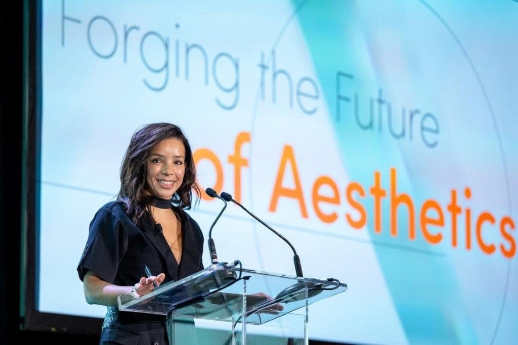 Dr. Z speaking at a conference