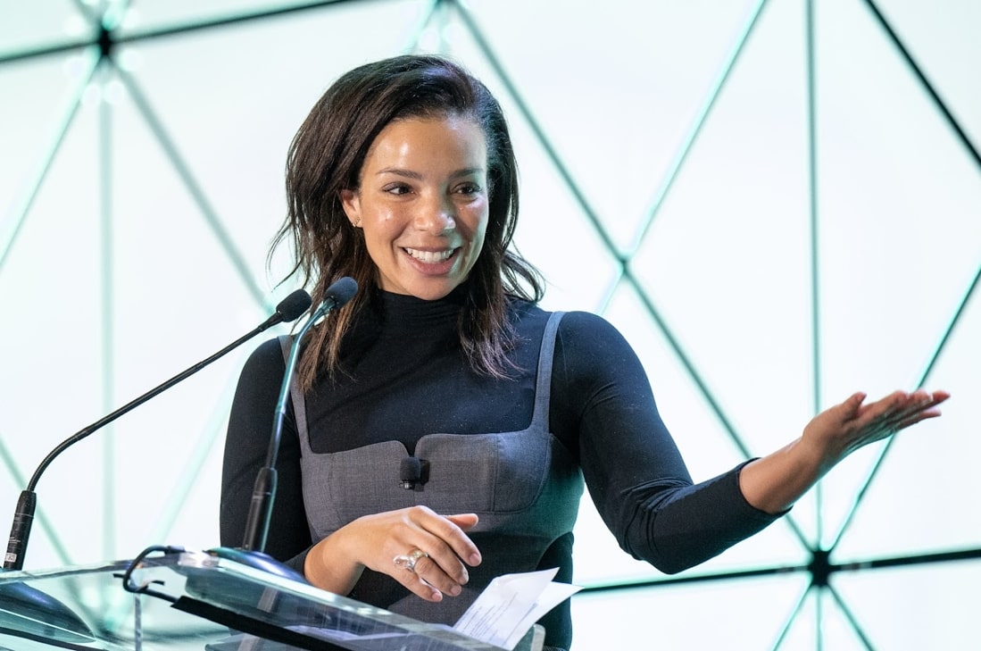 Dr. Z speaking at a conference