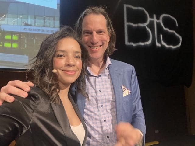 Dr. Zeidler posing with a man