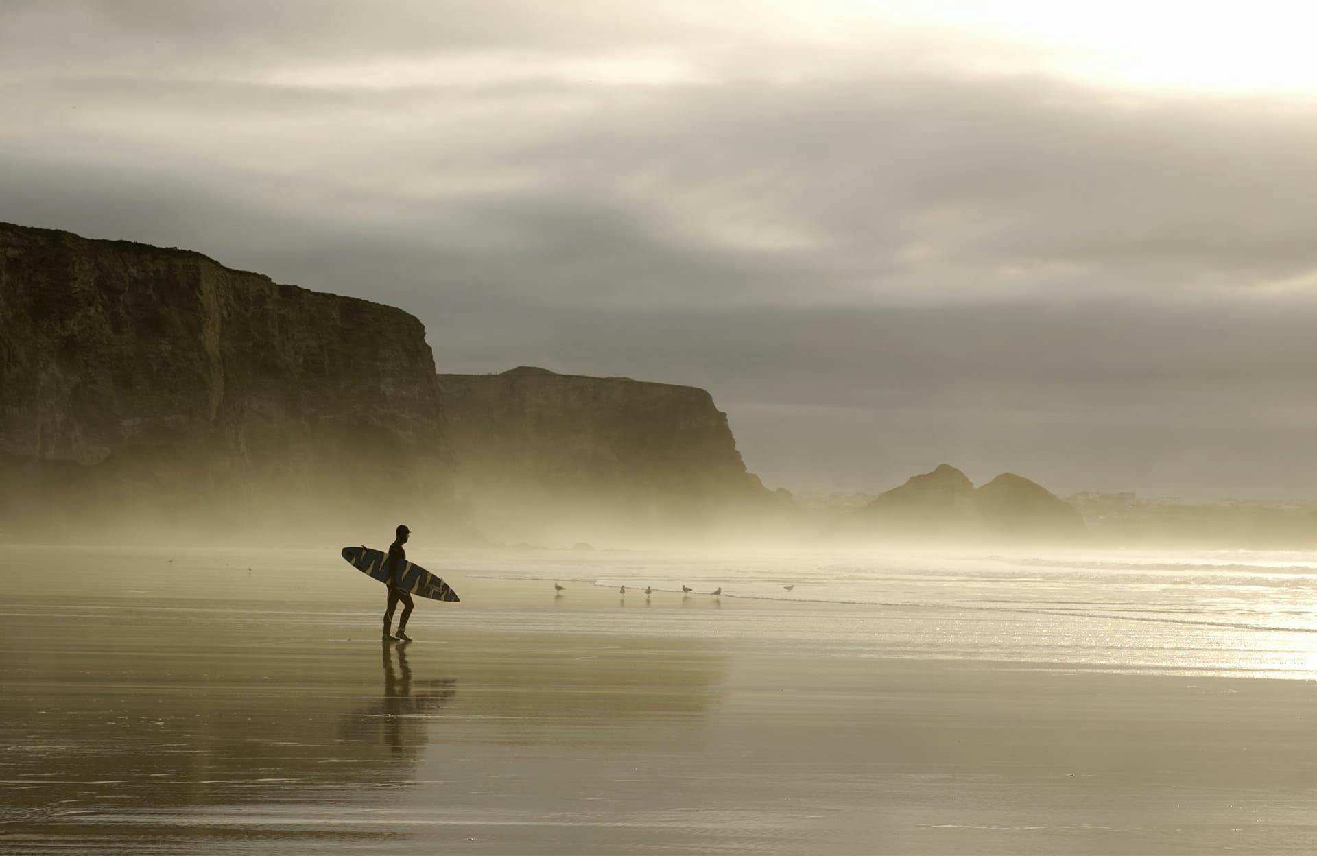 surfer at the beach