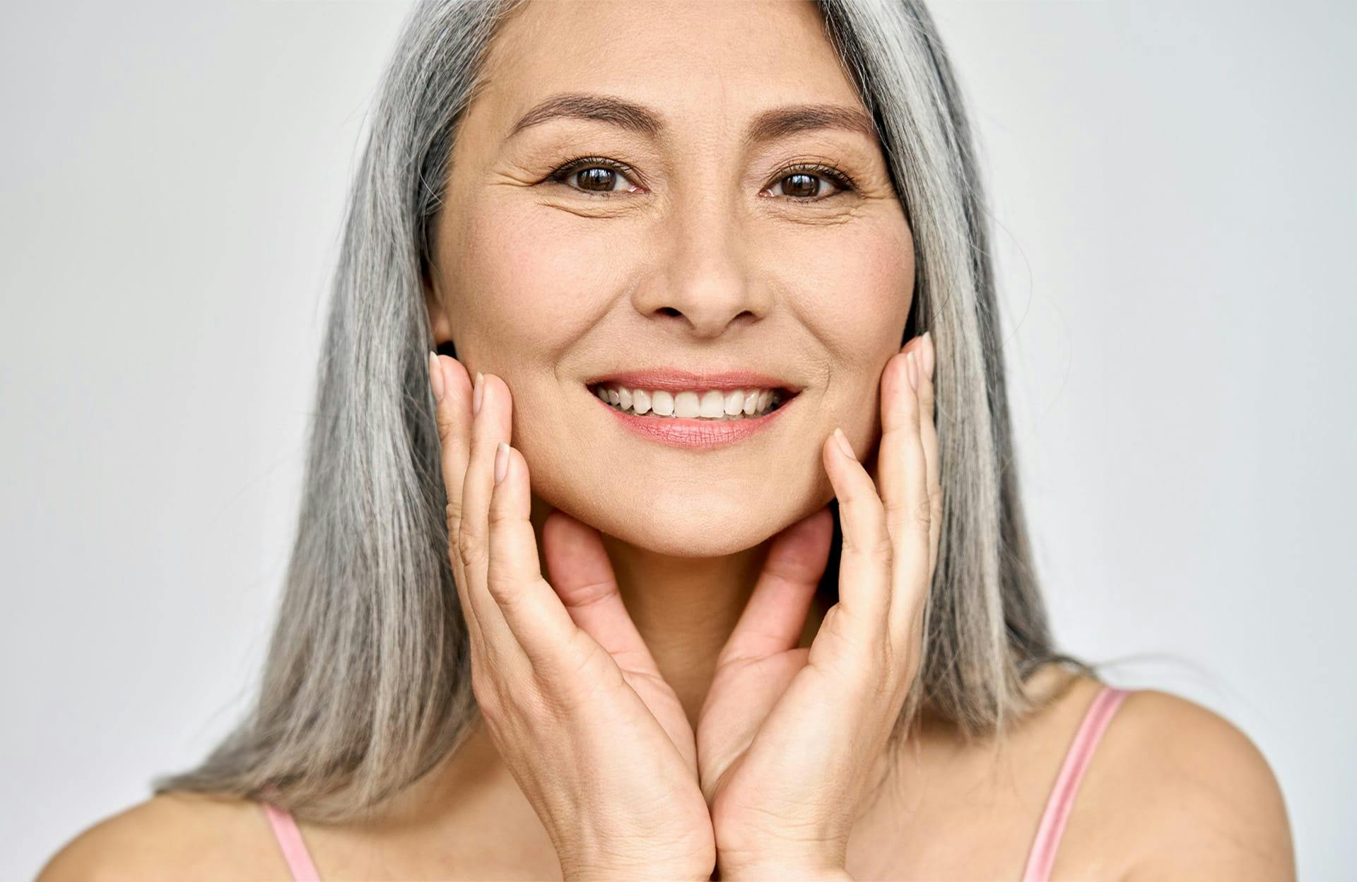 Woman smiling