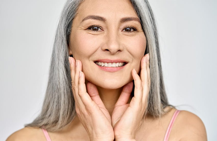 Woman smiling