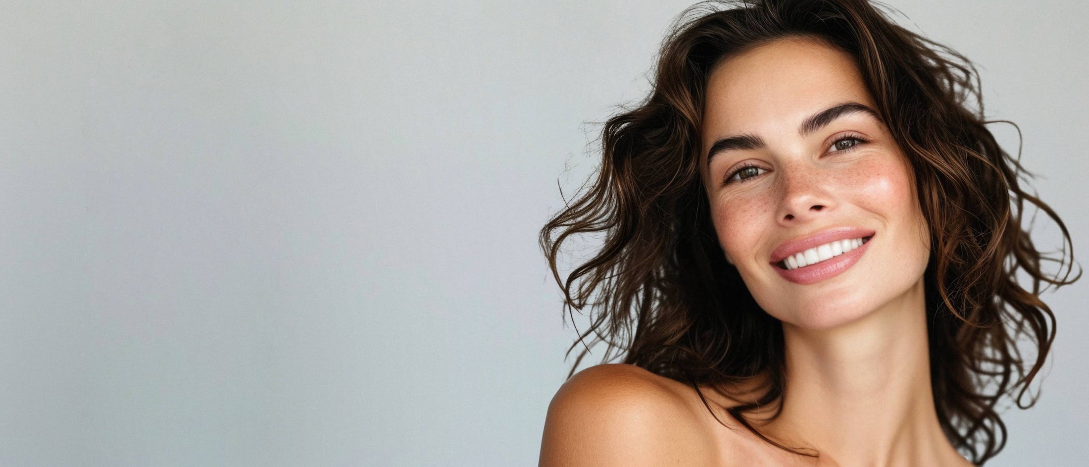 woman with brown hair smiling