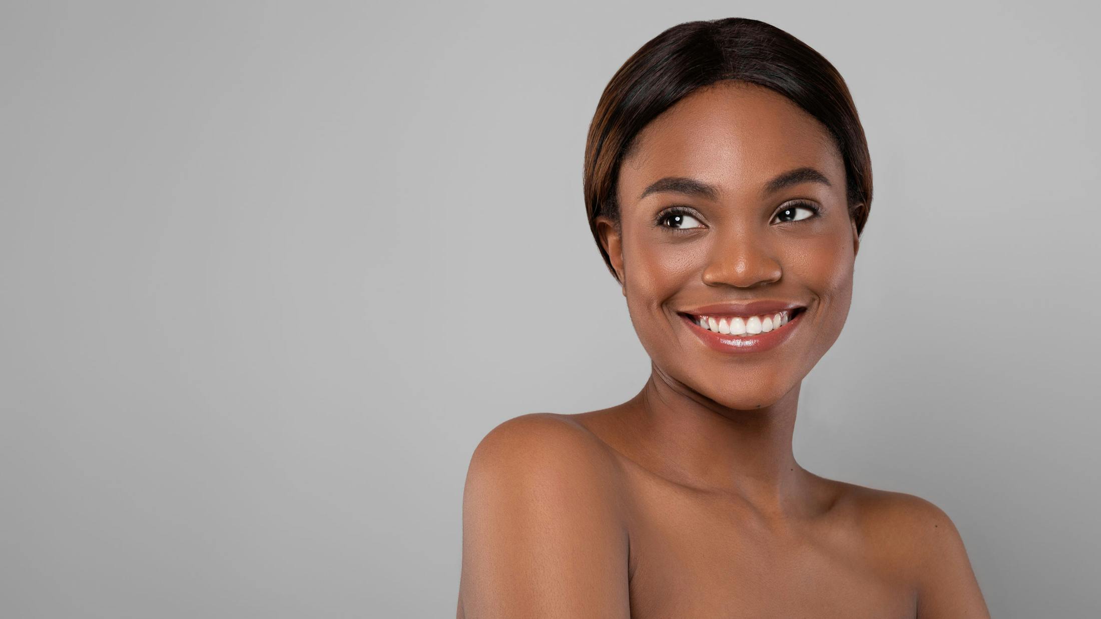 woman smiling