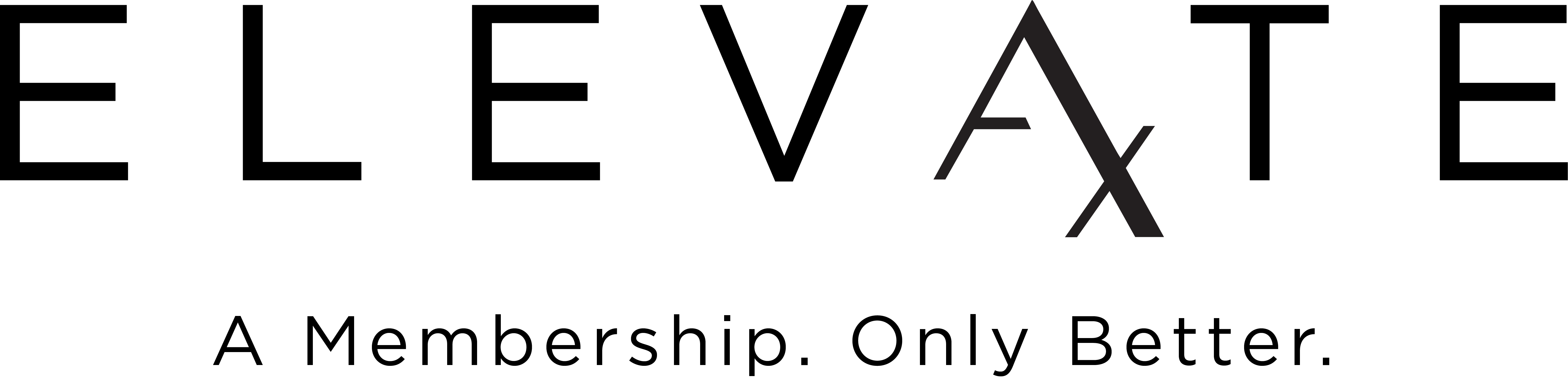 black and white elevate logo