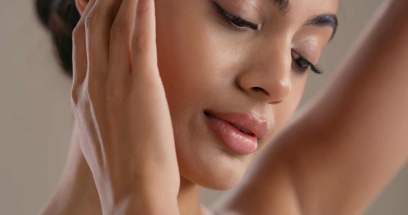 Beautiful Woman with a fresh face and healthy skin