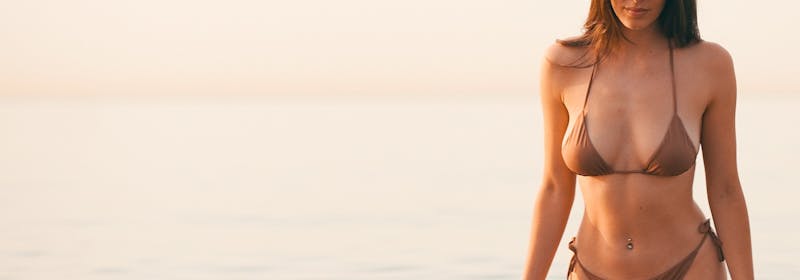 Adult female in bikini swimsuit