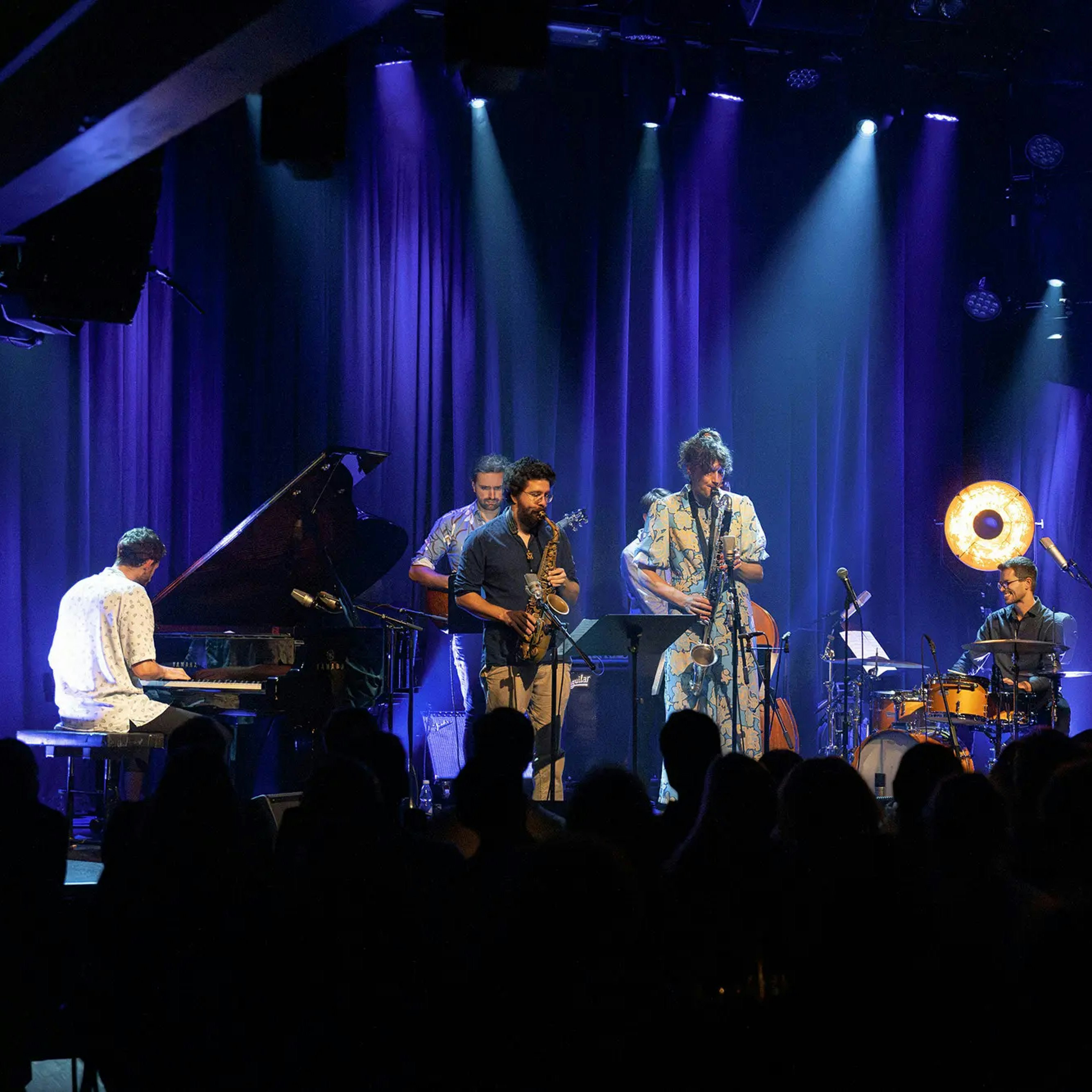 The Chloe Marsingy Sextet performing at the Jazzpreis