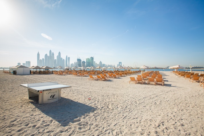 The beach of Fairmont The Palm