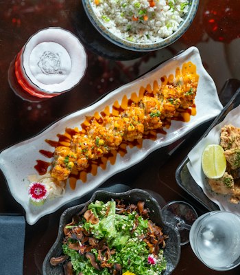 Fairmont The Palm Stylish interior of Boldly Asian Restaurant and Lounge with modern decor and an inviting ambiance.
