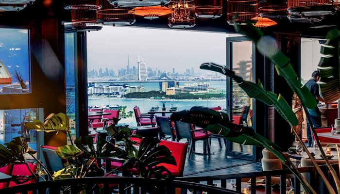 Asia Asia Restaurant with cityscape view and modern decor