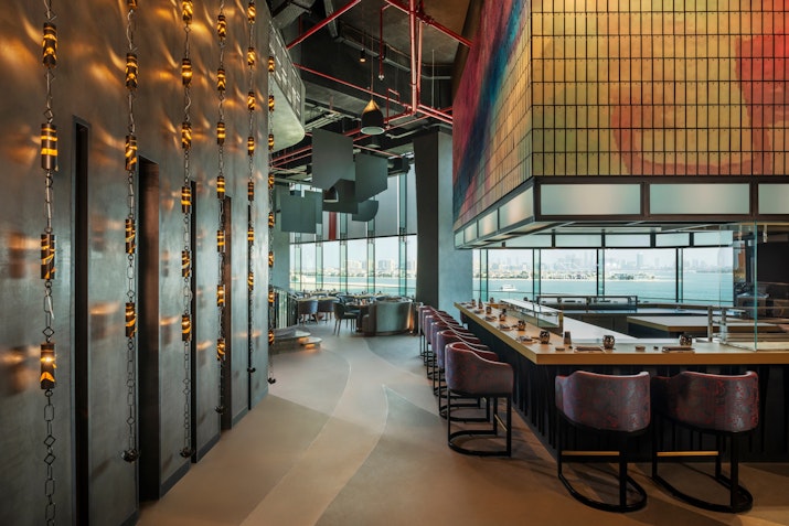 Contemporary Japanese restaurant offering a fusion of traditional and modern flavors, set in a stylish atmosphere with breathtaking views