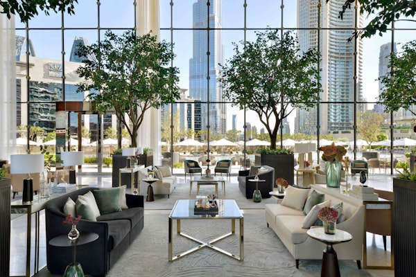 Sophisticated ambiance at Patisserie, Address Sky View, with chic interiors.