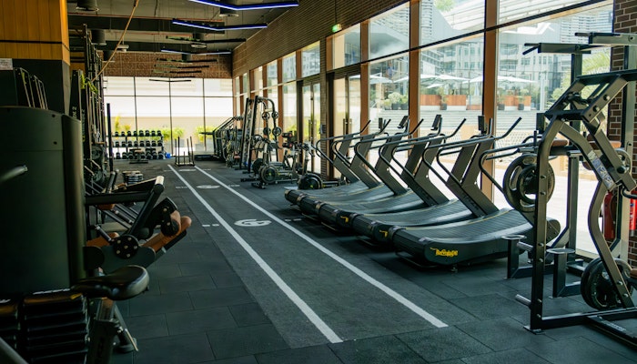 CHALK Training Ground Cardio Area Specialized workout zones and high-intensity training equipment.