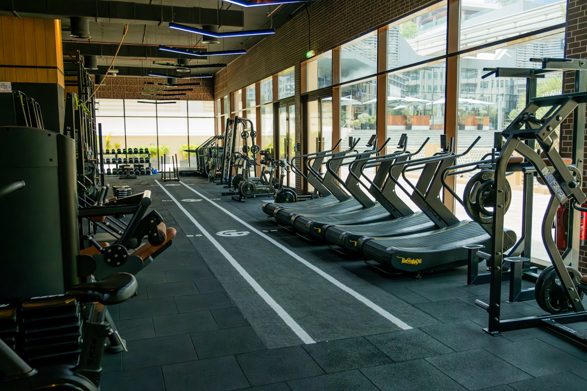 CHALK Training Ground Cardio Area Specialized workout zones and high-intensity training equipment.