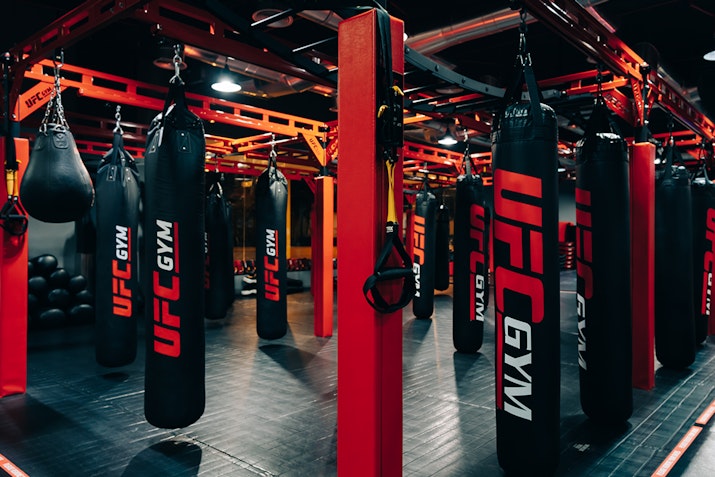 Boxing bag area