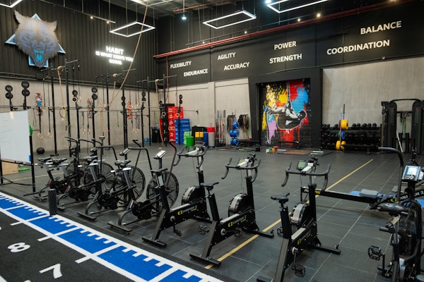 Open industrial gym