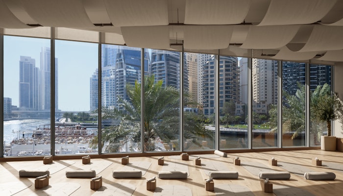 Samsara Yoga Tribe Yoga studio with glass windows