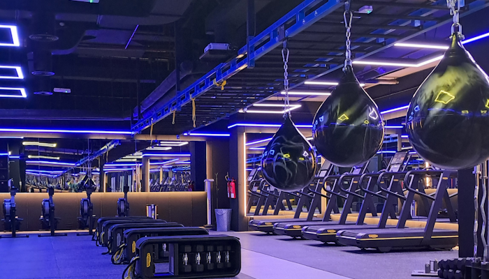 121 Studio Workout space with punch bags