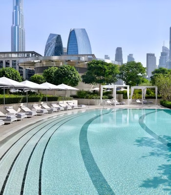 Address Sky View Address Sky View pool with Burj Khalifa views