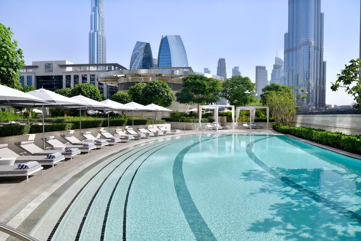 Address Sky View Address Sky View pool with Burj Khalifa views