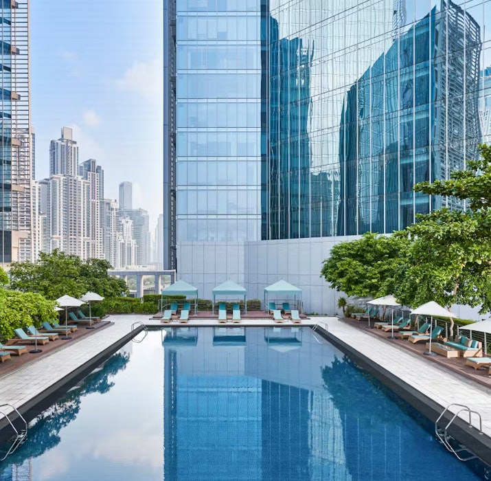 Anantara Downtown Dubai Hotel Anantara Downtown Dubai Hotel pool overlooking the city