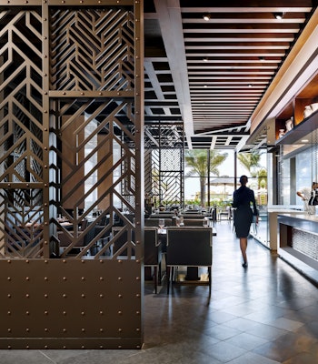Gioia Restaurant with pattern aesthetic