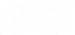 Lucky Punch logo in white