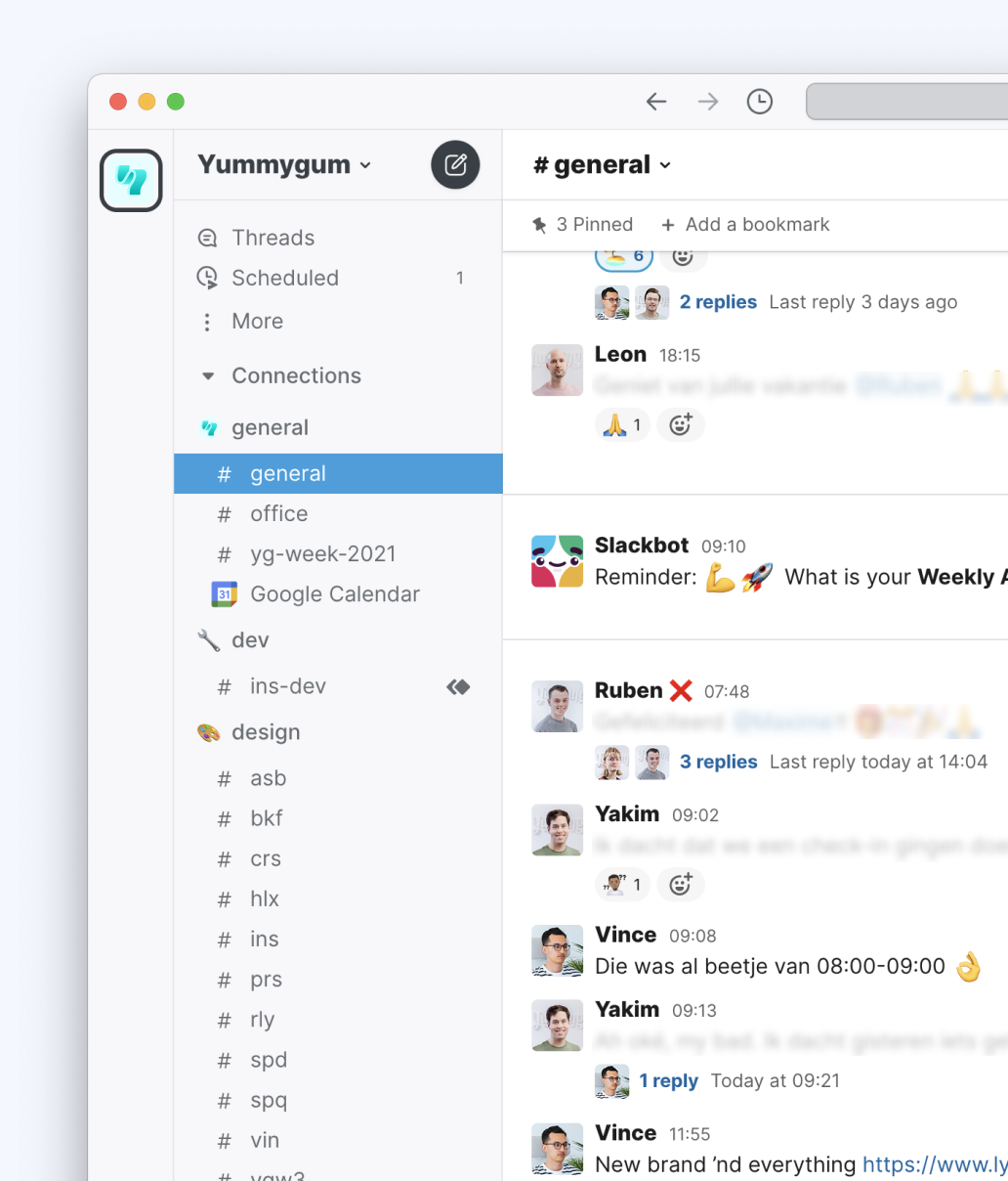 Slack screenshot