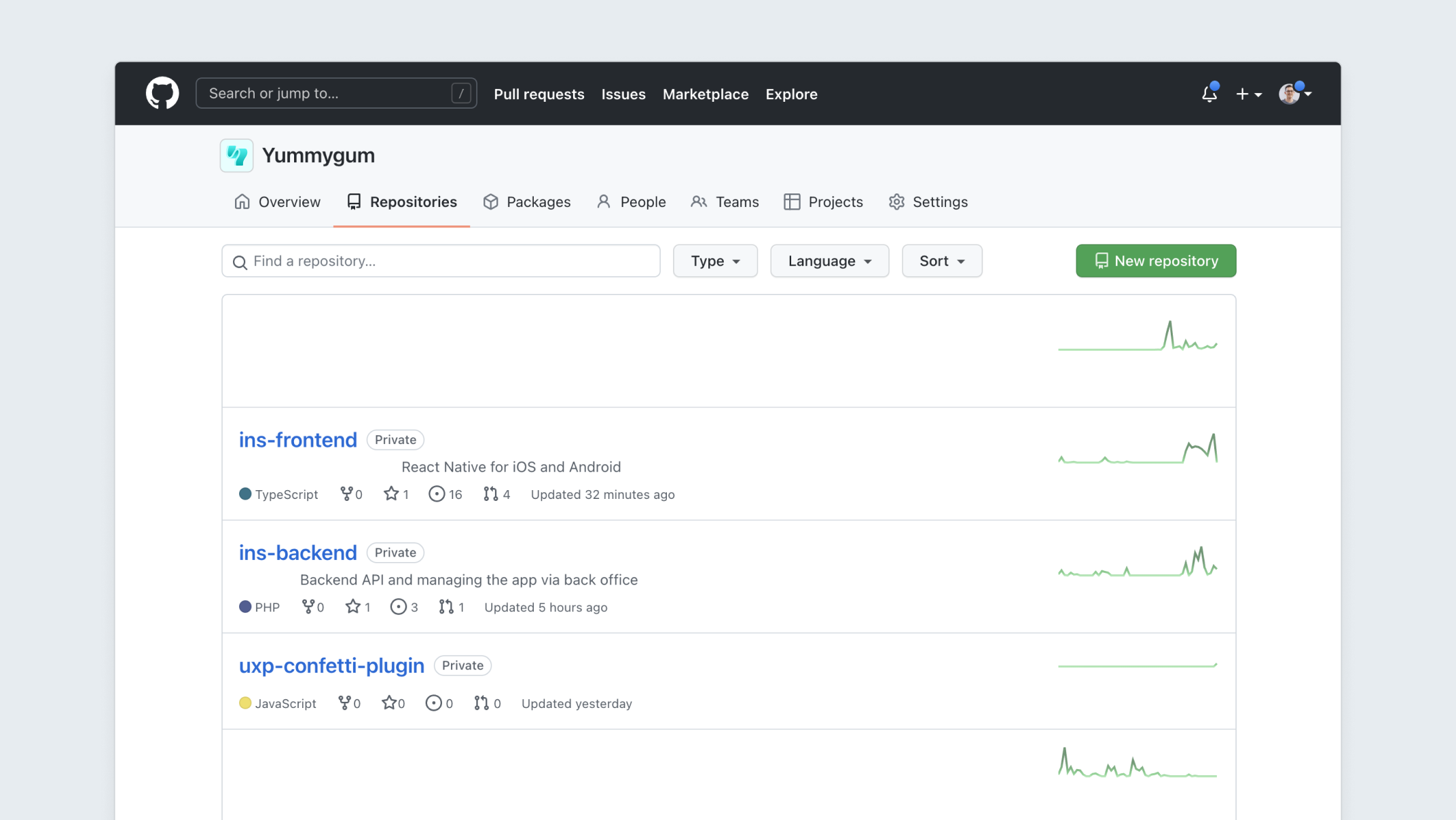 Github Screenshot
