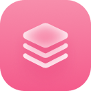 Pink rounded square with a white icon depicting 'platforms'