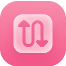 Pink rounded square with a white icon depicting 'process'