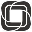 The Prismic logo. A black geometric logo featuring four interlocking curved lines forming a square with rounded edges on a transparent background.