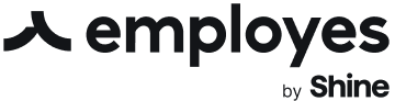 The Employes logo. The word "employes" is written in black lowercase letters in a modern sans-serif font, with the letter "e" stylized to include a leaf-like accent.