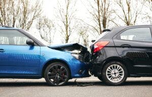 Car being rear ended