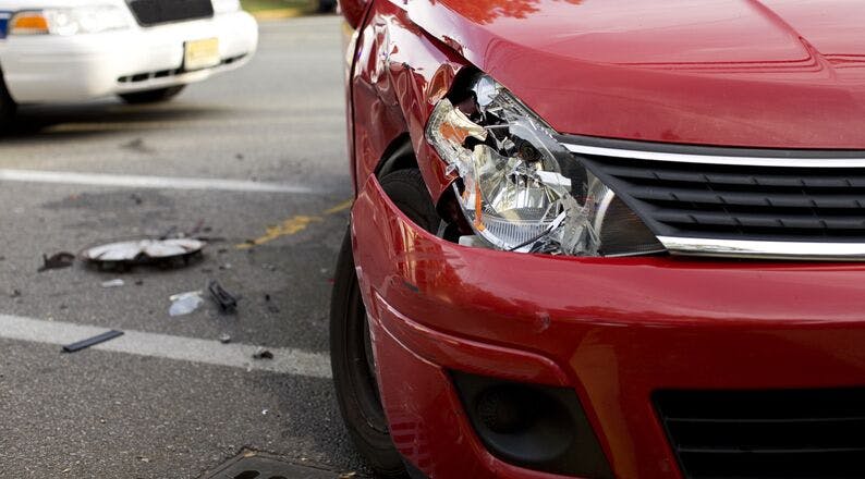 Car after an accident