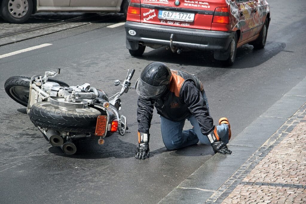 Motorcycle crash