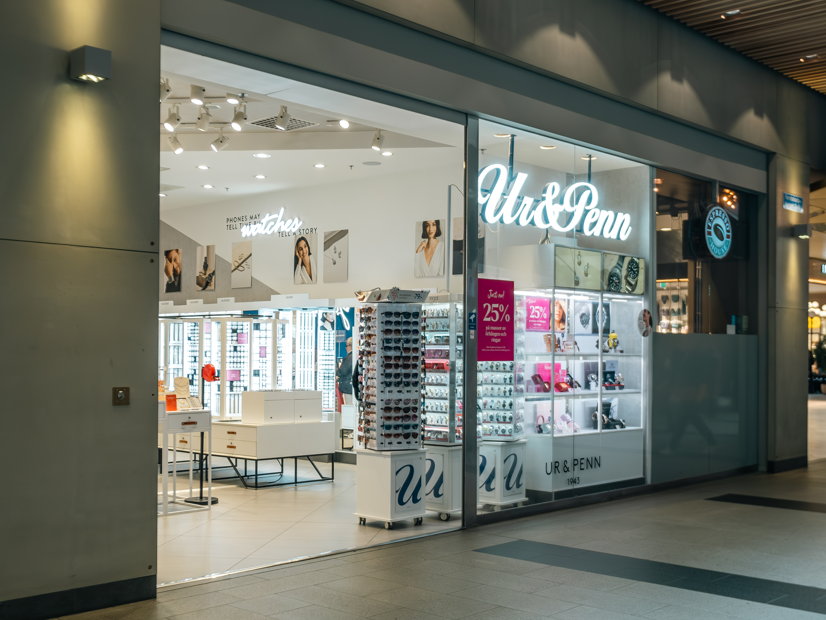 Butiksfasad Ur & Penn