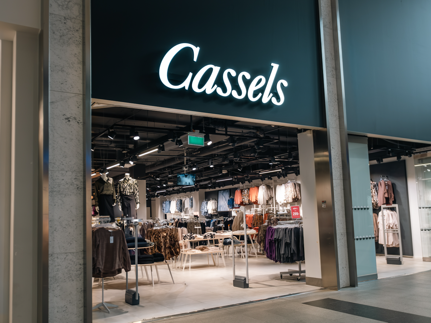 Cassels Butiksfasad Cassels