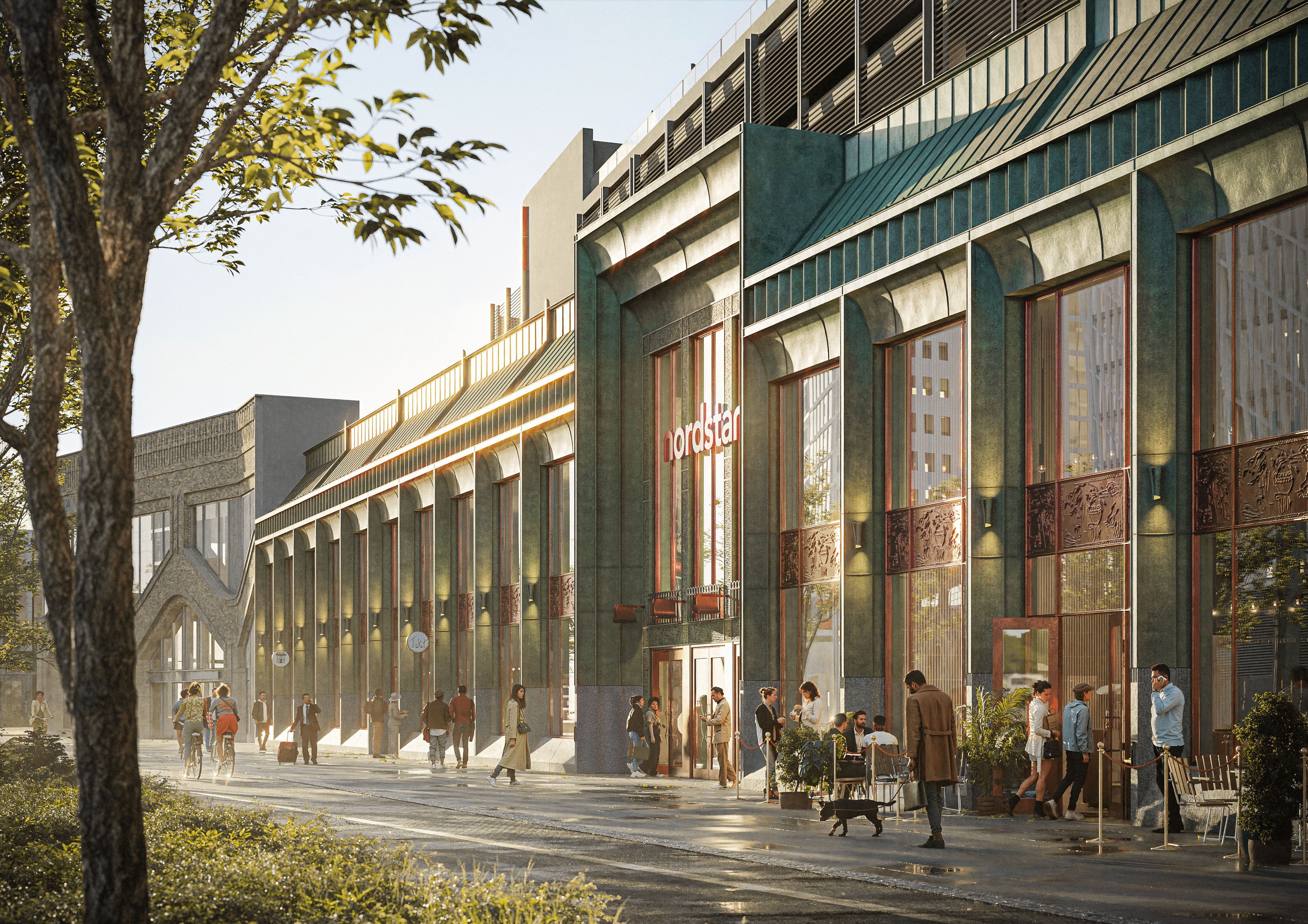 Den nya stora entrén av Norra Nordstan