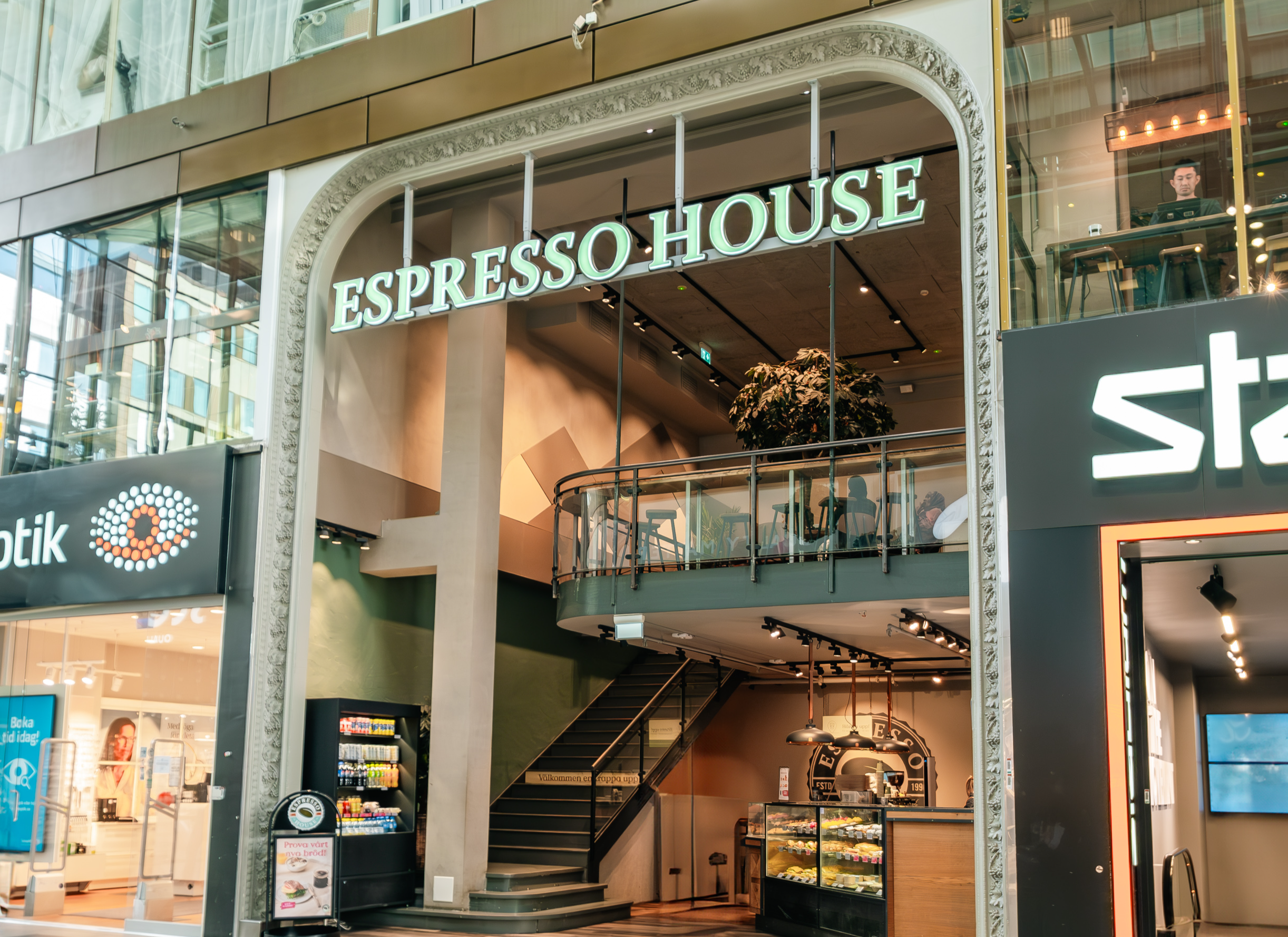 Butiksfasad Espresso House Götgatan