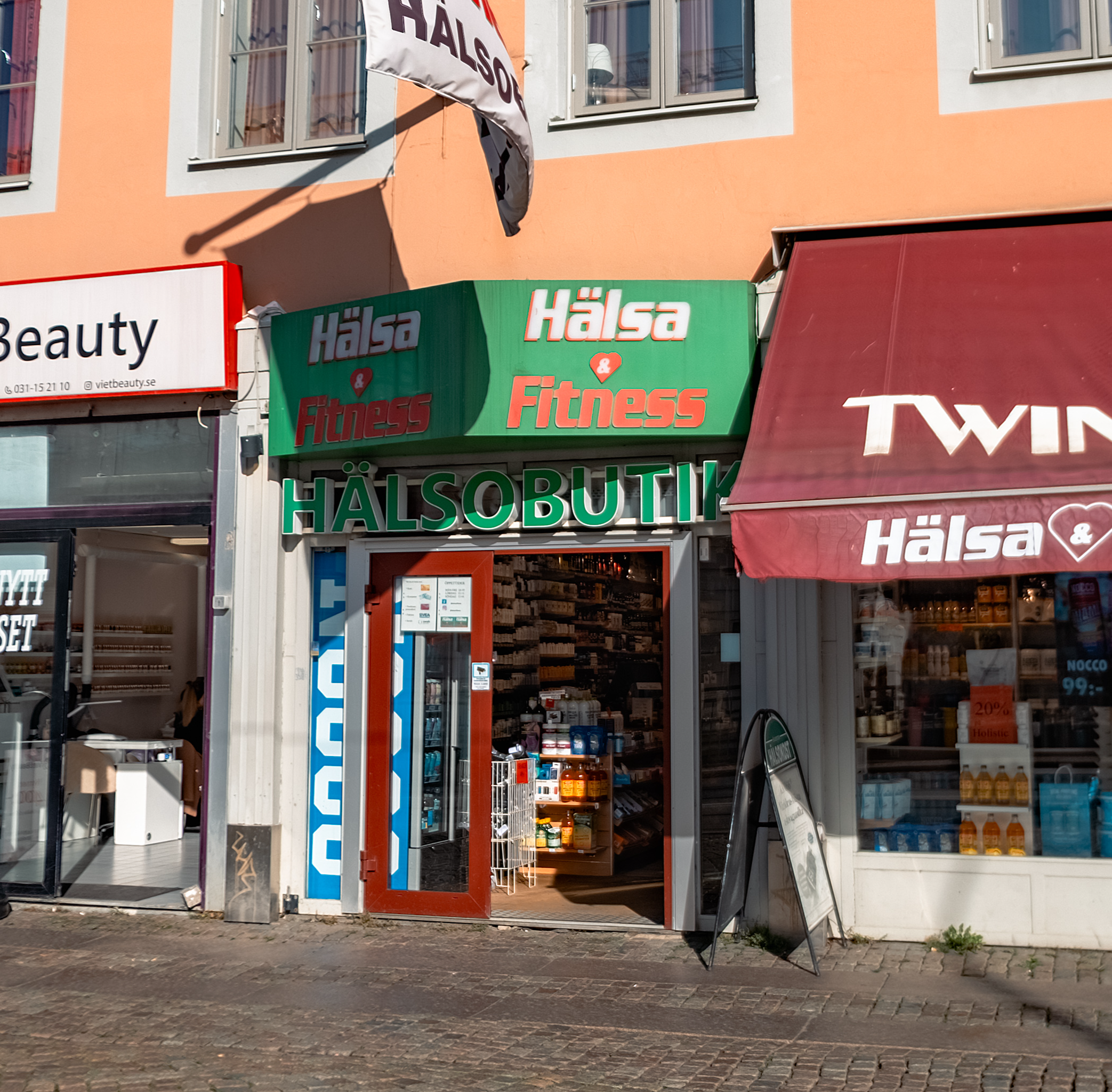Butiksfasad Hälsa & Fitness