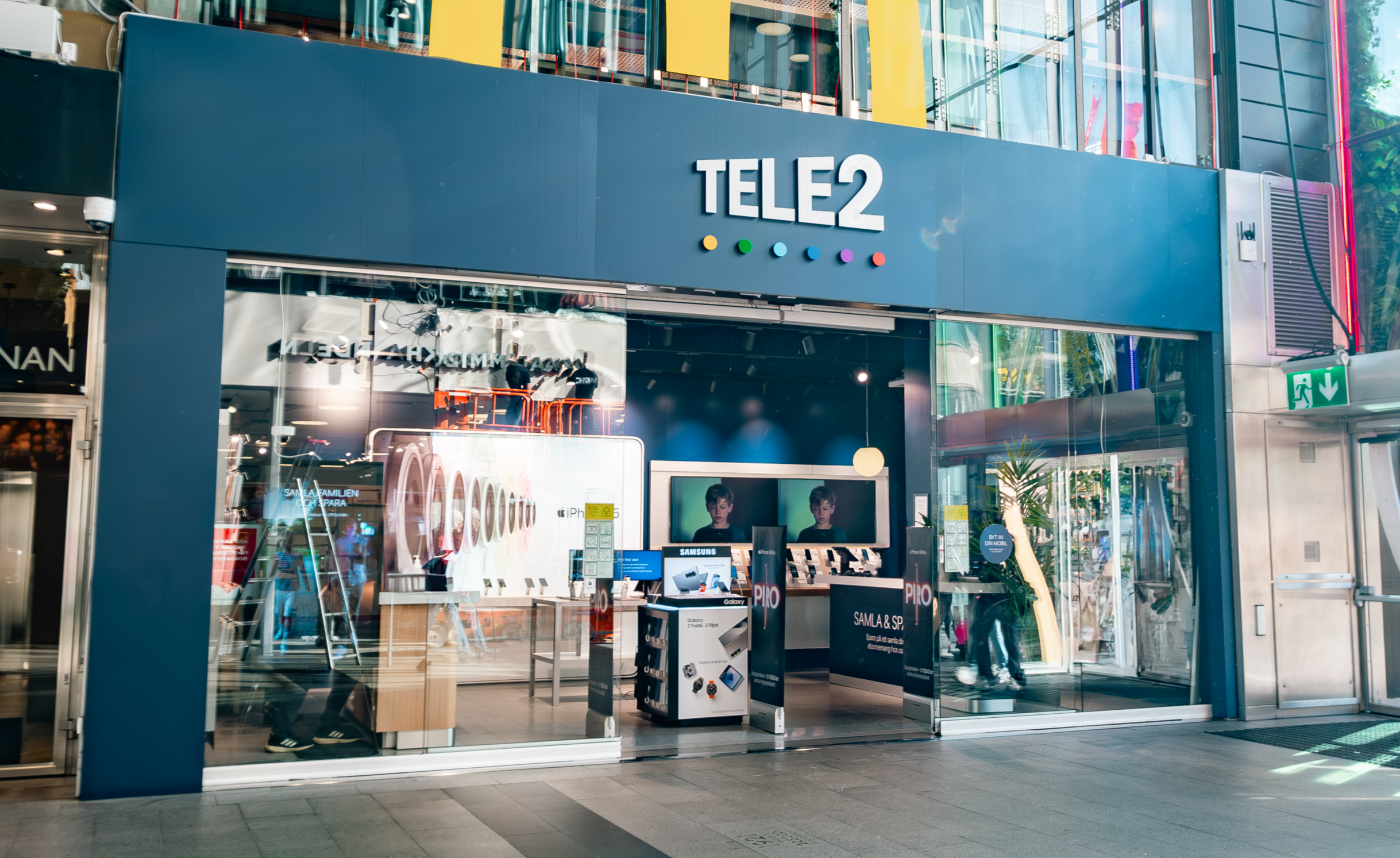 Butiksfasad Tele2