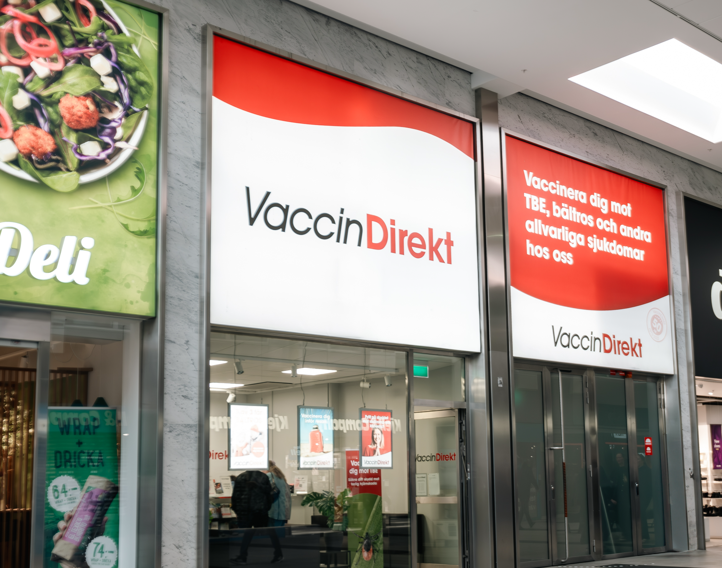 Butiksfasad VaccinDirekt