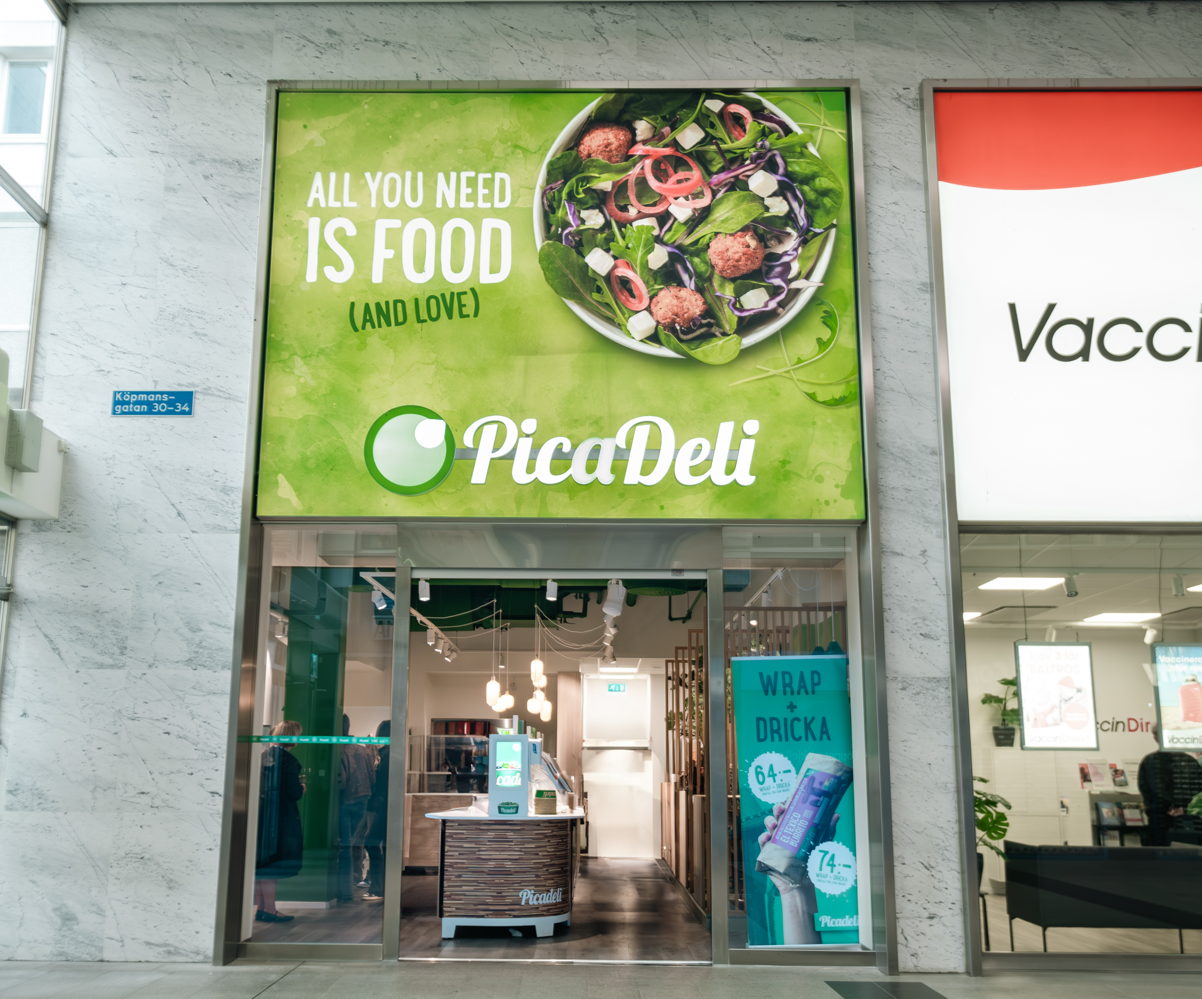 Butiksfasad PicaDeli