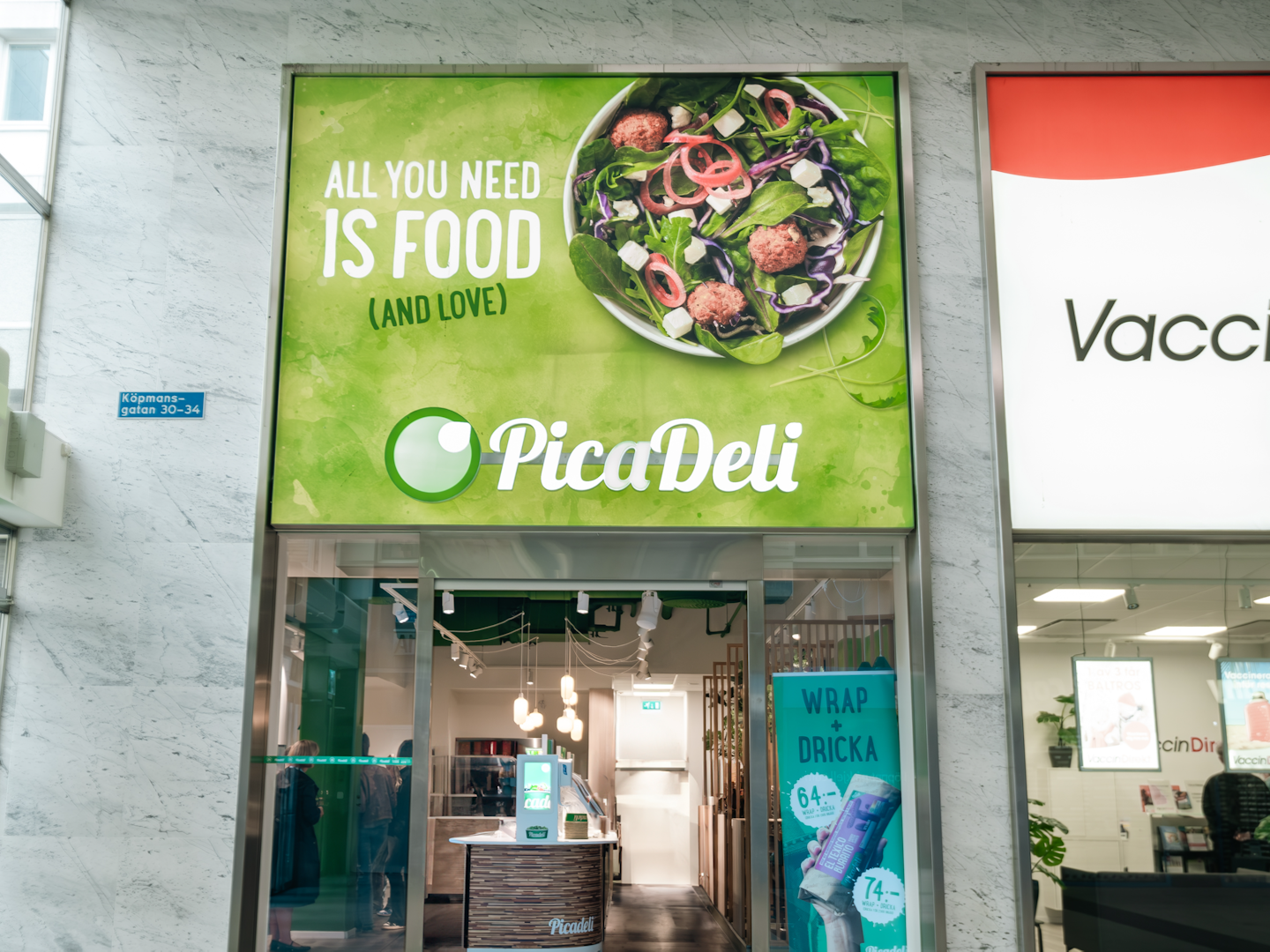 PicaDeli Butiksfasad PicaDeli