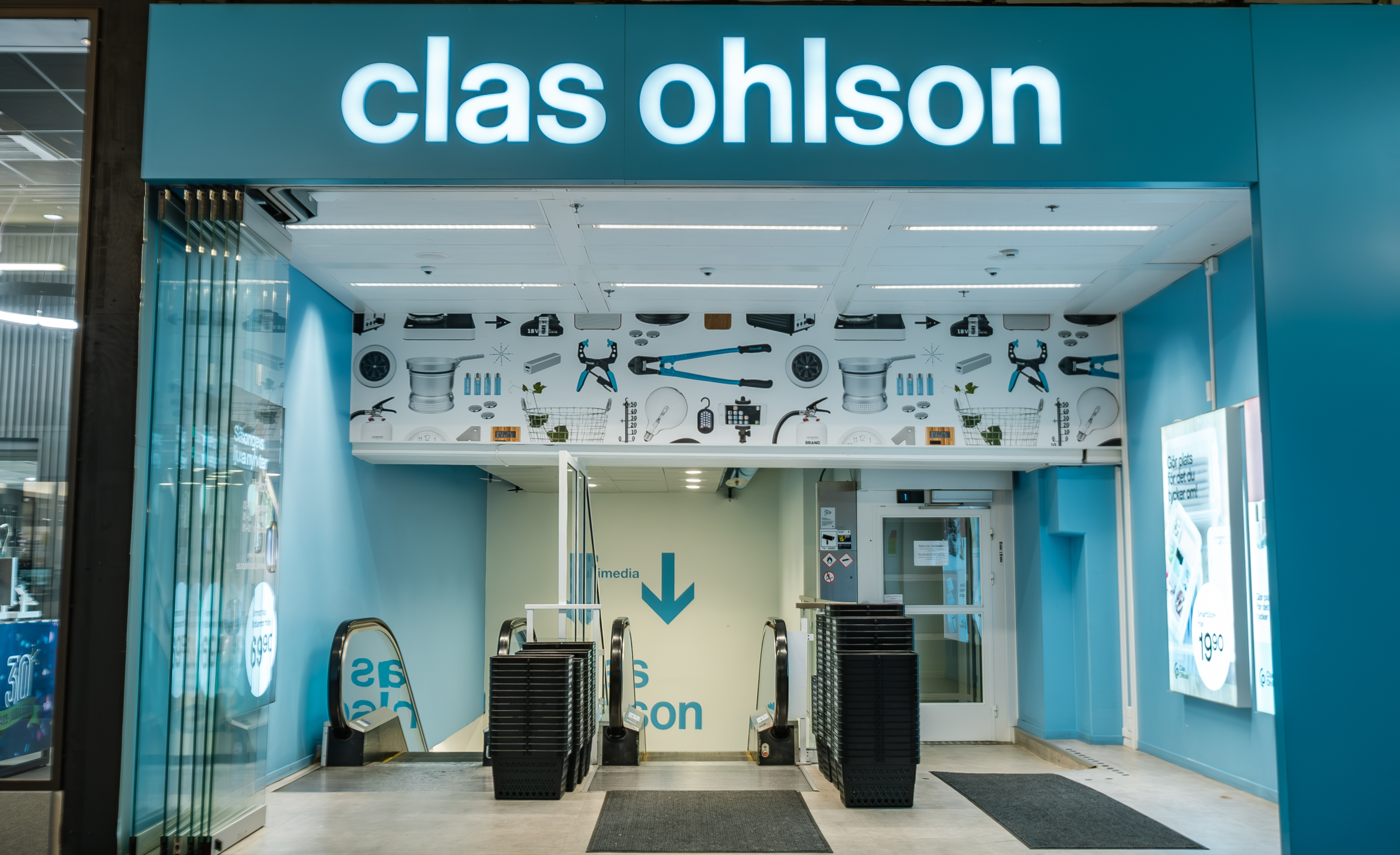 Butiksfasad Clas Ohlson